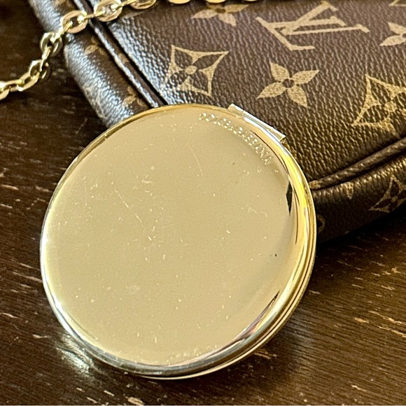 NEW Dolce & Gabbana Limited Edition Compact Mirror Foldable Gold Ceramic Flower - Picture 5 of 10